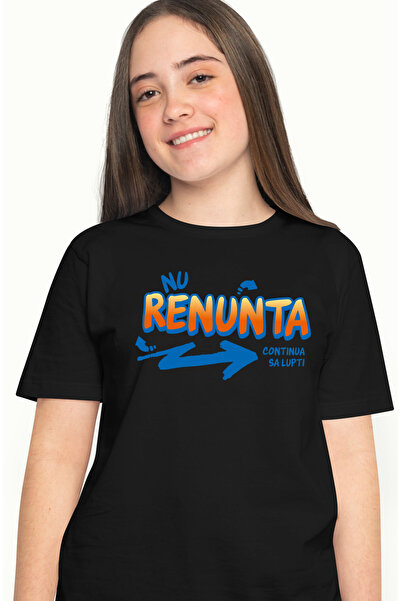 StoryGift Romania Tricou Femei Mesaj Motivational In Romana Text Nu Renunta C...