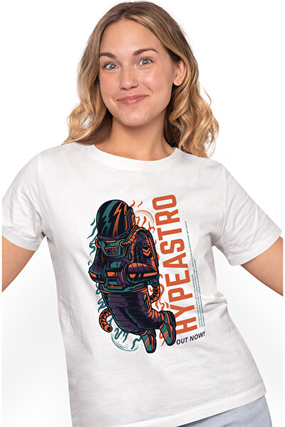 StoryGift Romania Tricou Femei Cu Silueta Om In Costum De Astronaut, Text In ...