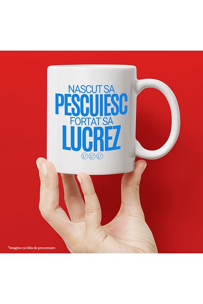 StoryGift Romania Cana Cu Iubitorii De Natura Si Pescuit Hobby Sad Face Text In Limba Roaman Nascu, Cu ,stg