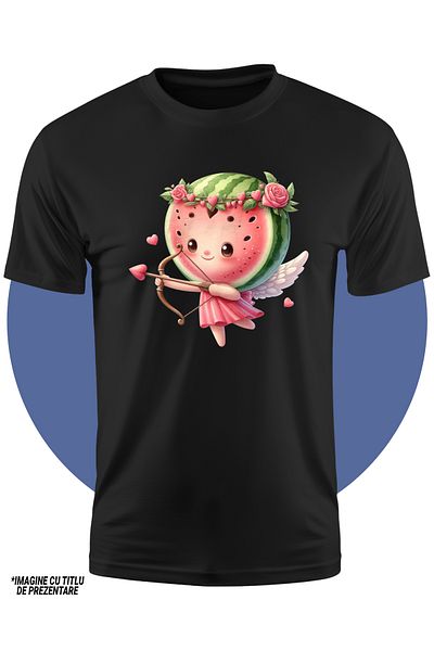 StoryGift Romania Children's T-shirt with a little Cupid, illustration, archery, watermelon head, sweet fruit,
