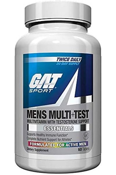 GAT SPORT Men's Premium Multivitamin and Complete Testosterone Boosting Support (60 Tablets/30 Servi