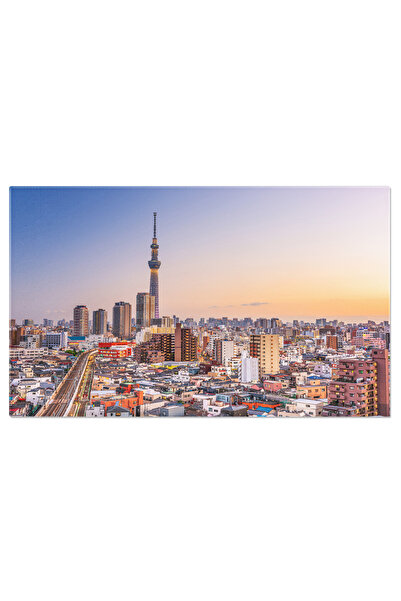 StoryGift Romania Tablou Canvas - Peisaj Urban In Tokyo, Japonia - Vedere Din Cartierul De Afaceri