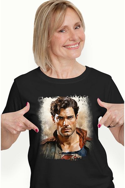 StoryGift Romania Tricou Femei Cu Superman, Dc, Deghizare, Supererou, Henry Cavill, Clark Kent, Mu Blk_l