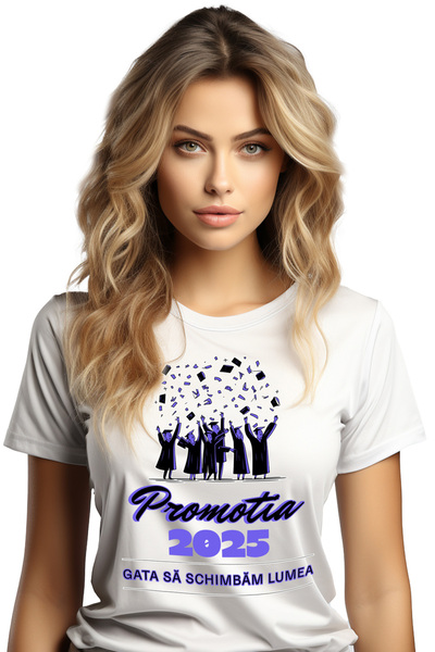 StoryGift Romania Tricou Femei Promotia Mea Gata Sa Schim6bam Lumea, Facultat...