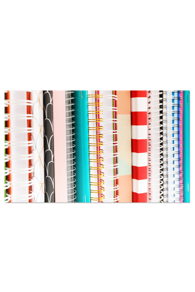 StoryGift Romania Tablou Canvas Morman De Carti Si Caiete Colorate, Stiinta, ...