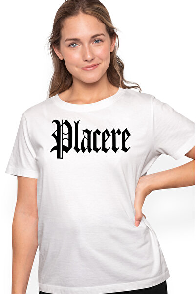 StoryGift Romania Tricou Femei Placere, Mesaj Motivational, Cuvant, Text Inspirational, Self Care, Wht_m