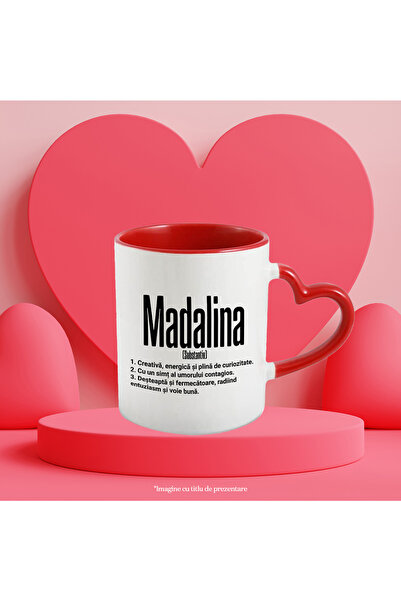 StoryGift Romania Cana Cu Numele Madalina, Si Mesaj Motivational, Creativa, Desteapta, Curioasa, A, Cu ,stg