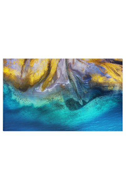 StoryGift Romania Tablou Canvas - Linia Coastei Din Islanda, O Intalnire A Ap...