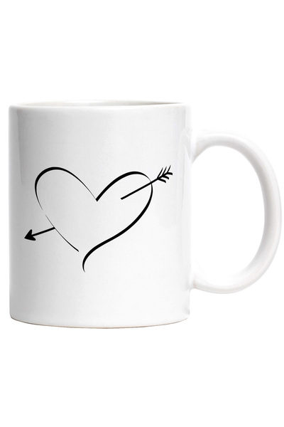 StoryGift Romania Cana Cu O Inimioara Care Are O Sageata Infipta - Indragosti...