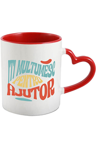 StoryGift Romania Cana Cu Mesaj Colorat Cu Stil Valurile Marii Multicolor Tex...