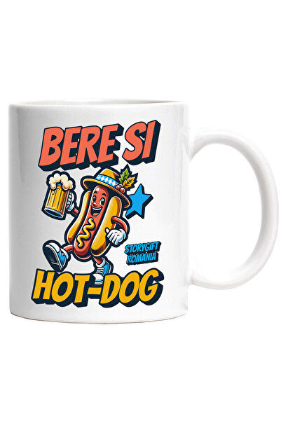 StoryGift Romania Cana Cu Hot Dog Vesel Halba De Bere Palarie Mancare Alcool ...