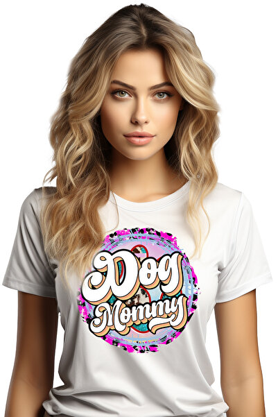 StoryGift Romania Tricou Femei Cu Mesajul "dog Mommy", Caine, Animal De Compa...