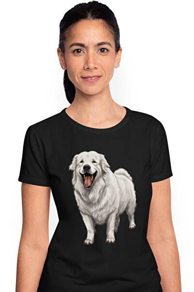 StoryGift Romania Tricou Femei Cu Un Caine Gras, Ilustratie, Alb, Limba Scoas...