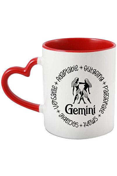 StoryGift Romania Cana cu zodia Gemeni, ilustratie, zodie, astrologie, simbol...