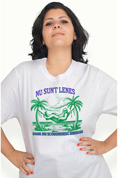 StoryGift Romania Tricou Femei Gorila In Hamac Plaja Text Haios Nu Sunt Lenes...