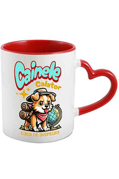 StoryGift Romania Cana Cu Caine Gata De Aventura Cu Rucsac De Drumetie Text C...