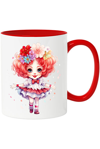 StoryGift Romania Cana Cu O Fetita Vesela | Clovn | Joker | Flori | Roscata |...