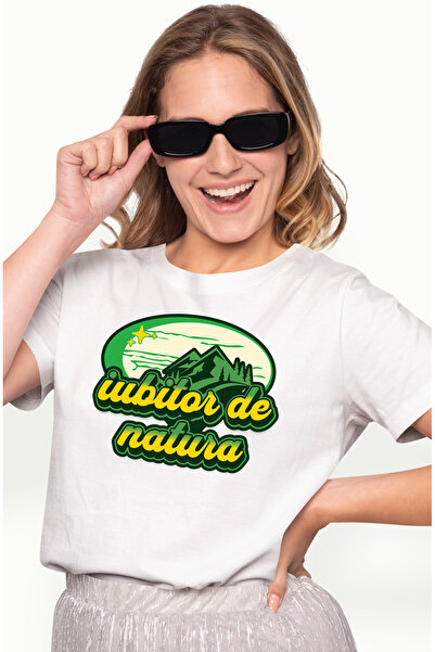 StoryGift Romania Tricou Femei Iubitor De Natura Munti Drumetie Camping Cu Imprimeu Pe Fata, 100% Wht_l