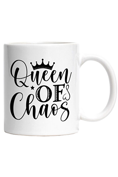 StoryGift Romania Cana Cu O Coroana Regala Si Textul In Engleza "queen Of Cha...