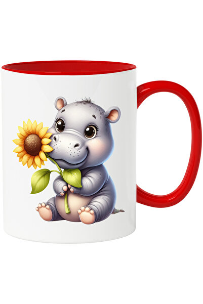 StoryGift Romania Cana Cu Un Pui De Hipopotam Fericit | Ilustratie | Tine O F...