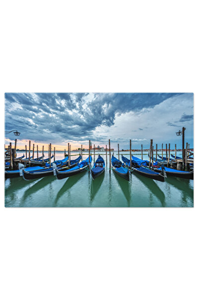 StoryGift Romania Tablou Canvas Gondole La Piata San Marco Din Venetia Veneti...