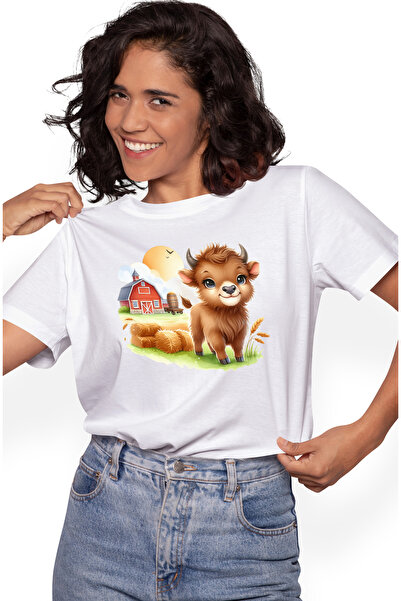 StoryGift Romania Tricou Femei Cu Un Tauras Vesel, Ilustratie, Fan, Grajd, Bo...