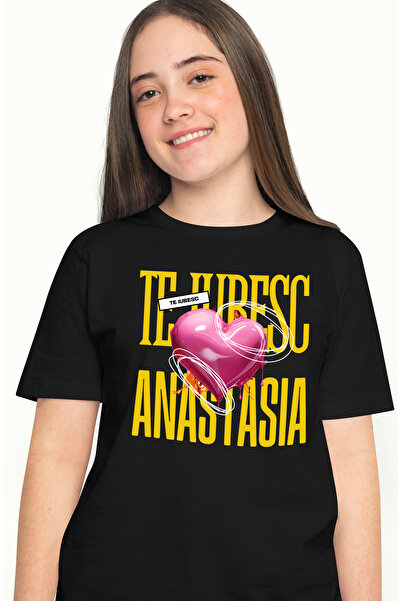 StoryGift Romania Tricou Femei Te Iubesc Anastasia, Dragoste, Inima, Iubire, ...