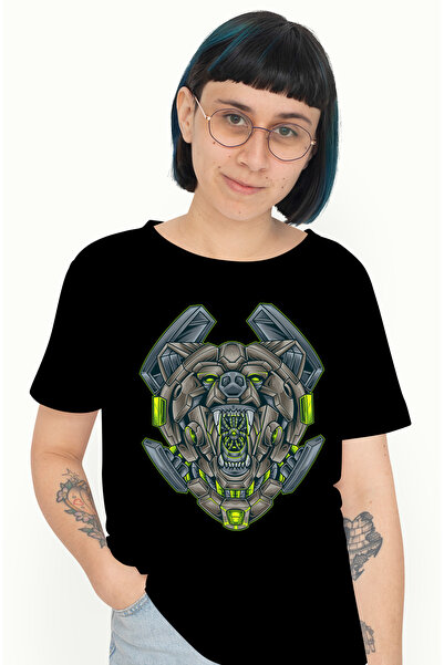 StoryGift Romania Tricou Femei Cu Cap De Urs, Mecha, Robot, Sci Fi, Cyberpunk...