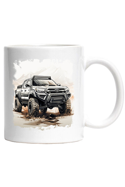 StoryGift Romania Cana Cu Toyota Tacoma, Masina, 4x4, Offroad, Ilustratie, Mu...