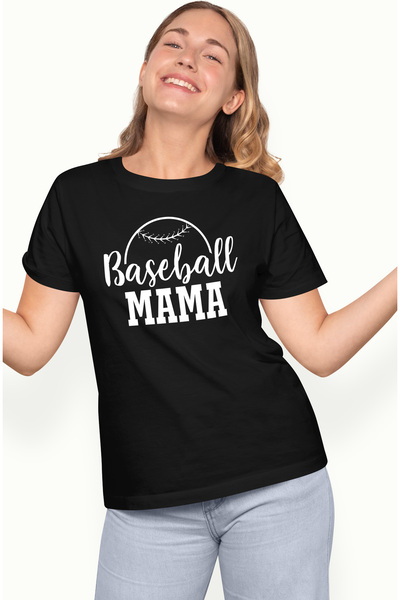 StoryGift Romania Tricou Femei Pentru O Mama A Unui Jucator De Baseball - Sustinere Afectiune Cu Blk_l