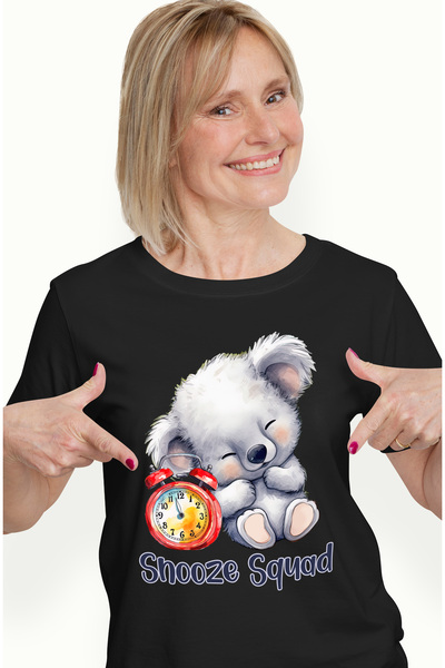 StoryGift Romania Tricou Femei Cu Un Ursulet Koala Care Doarme Cu Mesajul "sn...