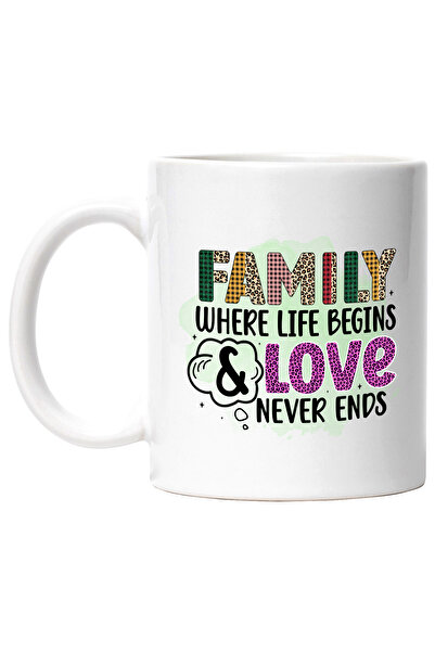 StoryGift Romania Cana Cu Mesajul "family - Where Life Begins & Love Never En...