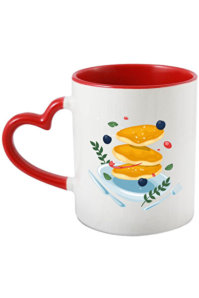 StoryGift Romania Cana Cu Clatite, Mancare, Afine, Tacamuri, Multicolor 330 M...