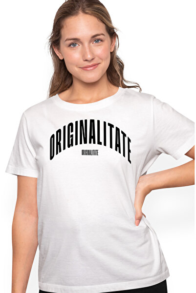 StoryGift Romania Tricou Femei Cuvantul Originalitate, Motivational, Self Help, Intelegere De Sine Wht_l