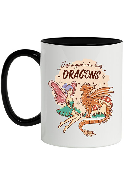 StoryGift Romania Cana Cu Mesaj In Engleza Just A Girl Who Loves Dragons, Zan...
