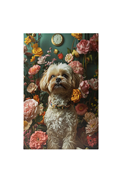 StoryGift Romania Tablou Canvas Bichon Havanez Cu Blana Alba Frumos Ingrijit ...