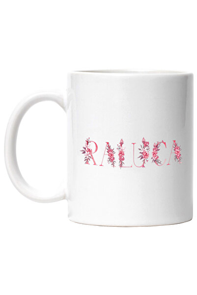 StoryGift Romania Cana Cu Numele Raluca, Floral, Colorat, Creativ, Frumos, Un...