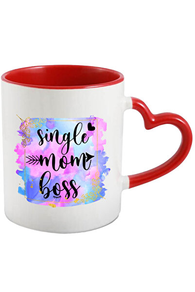 StoryGift Romania Cana Cu Mesajul "single Mom Boss", Ilustratie, Mama, Singur...