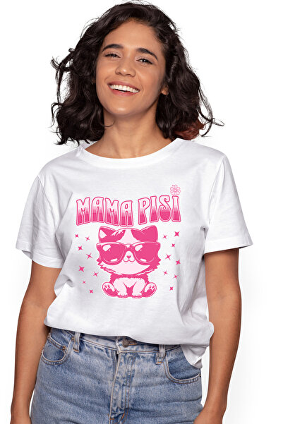 StoryGift Romania Tricou Femei Mama Pisica Cu Ochelarii De Soare Animale Cu I...