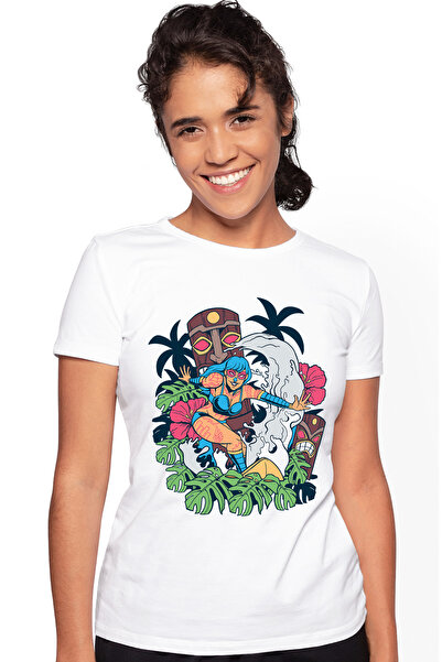 StoryGift Romania Tricou Femei Personalizata Calatorii, Hawaii, Plaja, Inghet...