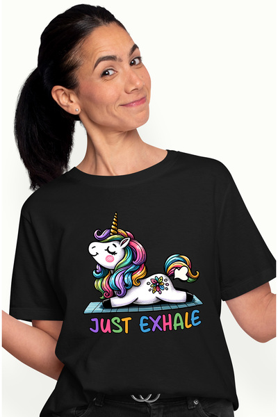 StoryGift Romania Tricou Femei Cu Un Unicorn Care Se Intinde Cu Mesajul "just...