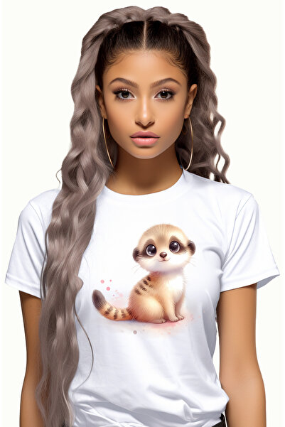 StoryGift Romania Tricou Femei Cu O Vidra Micuta, Ilustratie, Curioasa, Copil...