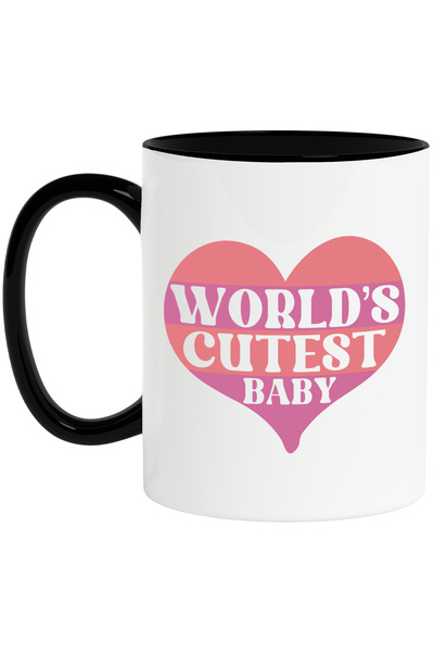 StoryGift Romania Cana Cu Inima Si Textul "world's Cutest Baby" - Cel Mai Dra...