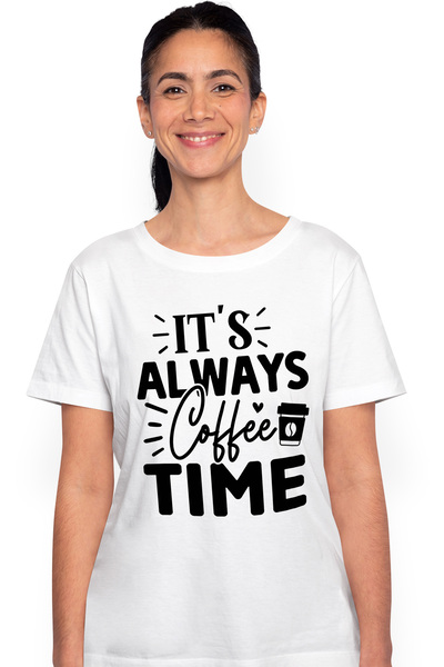 StoryGift Romania Tricou Femei Pentru Cei Care Beau Cafea Mereu Cu Mesajul "i...