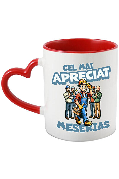 StoryGift Romania Cana Cu Barbat In Salopeta Albastra Cu Palarie De Protectie...