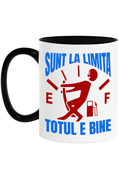 StoryGift Romania Cana Cu Semn Bord Nivel Combustibil Barbat Tragand Sfoara L...