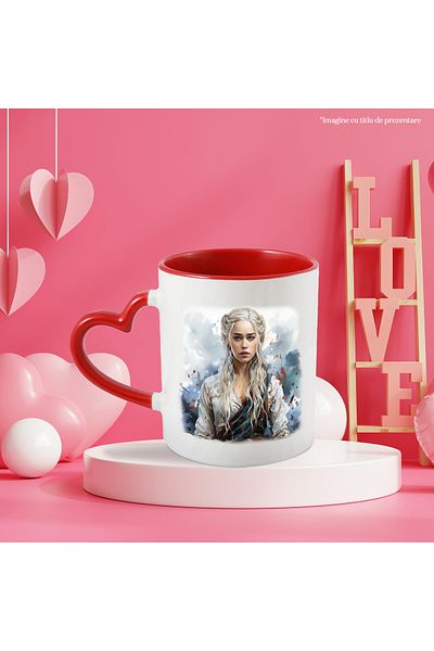 StoryGift Romania Mug With Daenerys Targaryen, Game of Thrones, ‎Khaleesi, Princess, Multicolor, With,STG