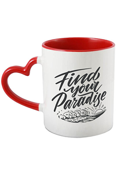 StoryGift Romania Cana Cu Mesaj In Engleza Find Your Paradise, Valuri, Soare,...