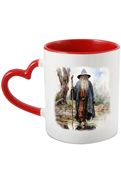 StoryGift Romania Cana Cu Gandalf, Personaj Fictiv, Stapanul Inelelor, Multicolor 330 Ml, Ceramica, Cu Maner Inim Stg