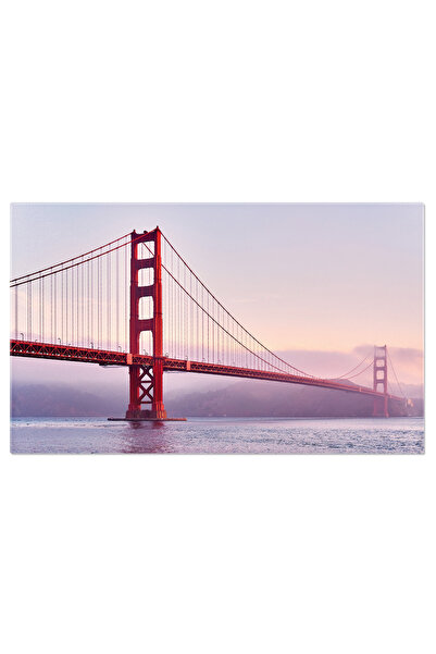 StoryGift Romania Tablou Canvas Podul Golden Gate La Apus, San Francisco Silu...